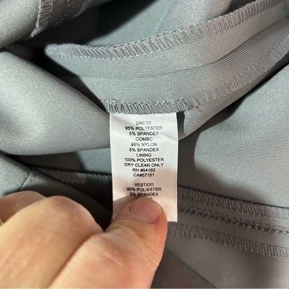 New Jessica Simpson Womens Gray Sleeveless Scoop Neck Panel Sheath Dress 14 BNWT - Picture 6 of 7